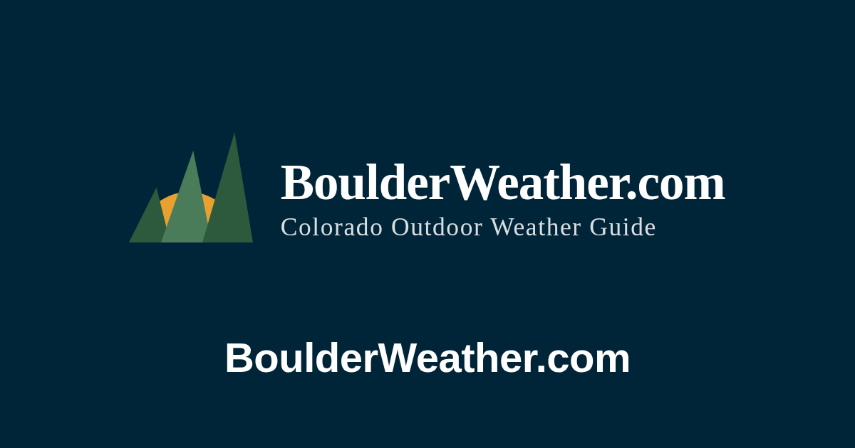 Boulder Weather: Colorado Forecast & Weather Resource Center ...